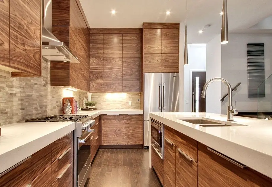 Wooden Finish Kitchen